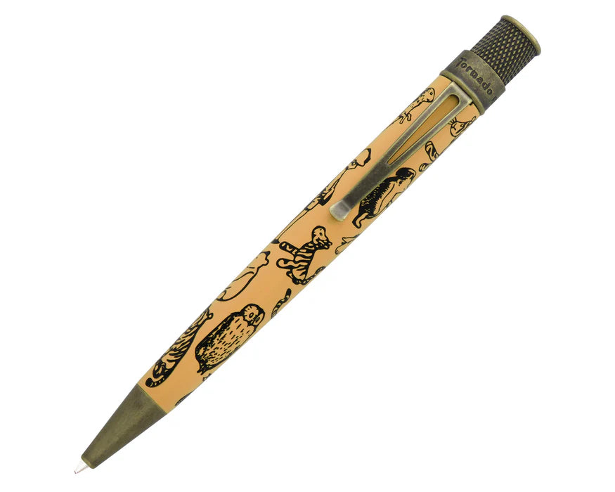 Retro 51 rollerball pen featuring A.A. Milne's The House at Pooh Corner illustration by E.H. Shepard.