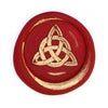 Bortoletti Symbol wax seal in gold with engraved design for sealing letters or invitations.