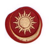 Bortoletti Symbol wax seal in gold with intricate design, used for sealing documents or decorative purposes.