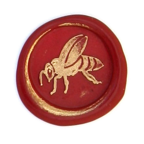 Bortoletti Symbol wax seal with intricate design, used for sealing documents or letters in elegant stationery.