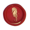 Bortoletti Symbol wax seal with intricate design, made for sealing letters and documents, showcasing craftsmanship and elegance.