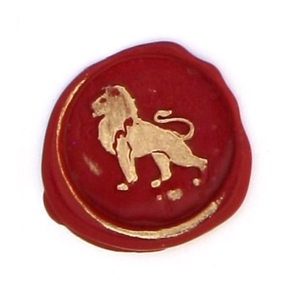 Bortoletti Symbol wax seal with intricate design, used for sealing letters or documents in elegant, vintage style