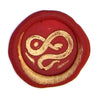 Bortoletti Symbol wax seal featuring intricate design, used for sealing documents or adding decorative touches to letters.