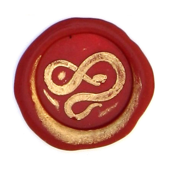 Bortoletti Symbol wax seal featuring intricate design, used for sealing documents or adding decorative touches to letters.