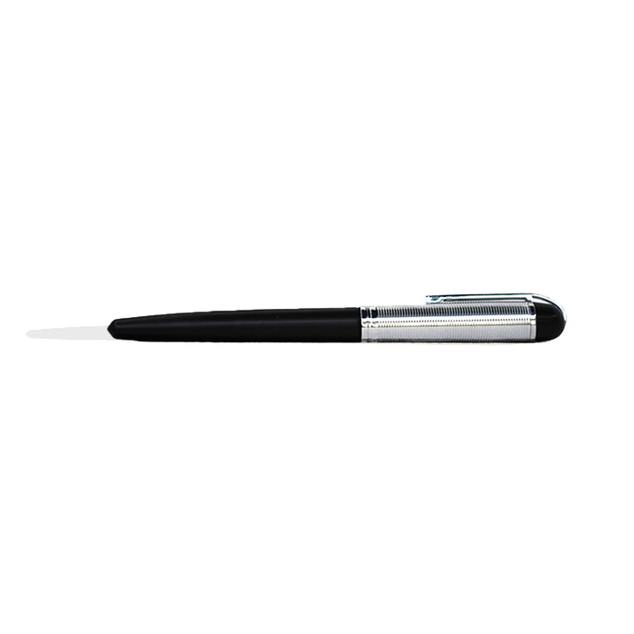 Wahl-Eversharp Skyline rollerball pen with black barrel and silver accents, sleek and stylish writing instrument.