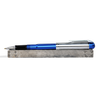Wahl-Eversharp Skyline rollerball pen with sleek blue barrel and silver accents, designed for smooth writing.