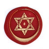Bortoletti Symbol wax seal featuring the Star of David design on a beige wax seal, showcasing intricate detailing and craftsmanship.