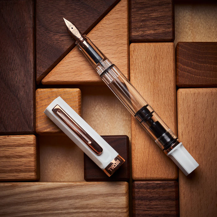 Twsbi - Eco - White RoseGold- Fountain Pen - Papier Plume