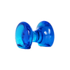 Turquoise glass pen rest by Papier Plume, designed to hold pens neatly on a desk or workspace.
