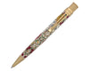Retro 51 Beauty and The Beast Tornado rollerball pen with detailed literary and Beast-themed design on smooth metal surface.