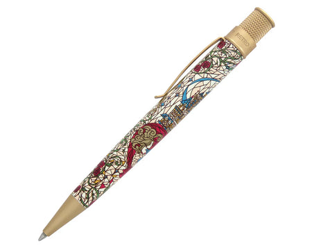 Retro 51 Beauty and The Beast Tornado rollerball pen featuring literary-themed design and elegant writing instrument style.