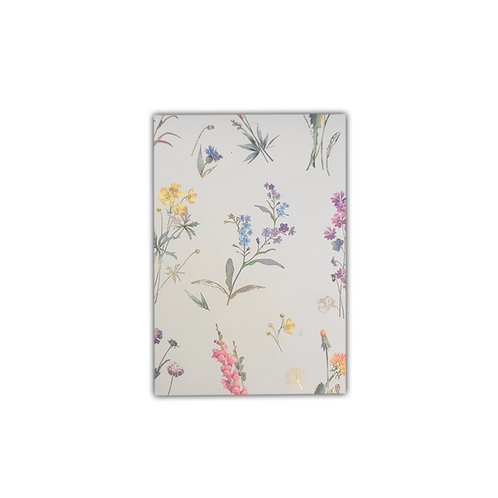 Kartos wildflower memo pad featuring colorful floral illustrations on paper pages for note-taking and reminders.