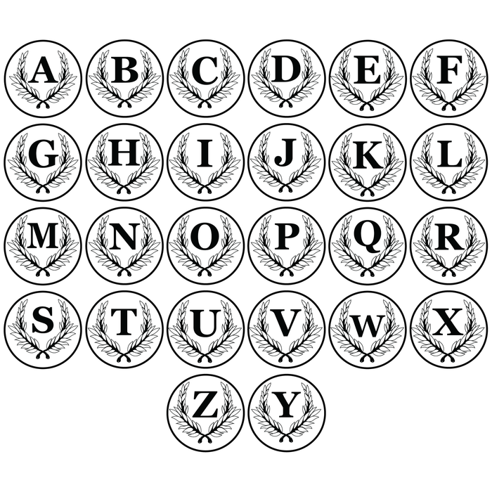 Custom Monogram 1" Seal - Papier Plume