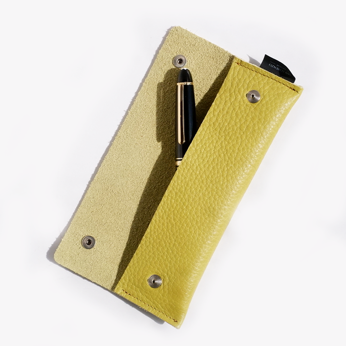 Pen Case - Long - Yellow - Papier Plume