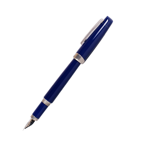 Jean-Pierre Lepine - Yuzu - Blue with Chrome Accessory - Fountain Pen - Papier Plume