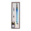 Bortoletti entwined Murano glass dipping pen set with vibrant purple and clear glass designs, showcasing elegant craftsmanship.