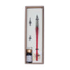 Bortoletti entwined Murano glass dipping pen set with colorful, handcrafted glass pens featuring intricate design details.