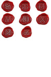 Bortoletti Gothic Letter Pewter Wax Seal with intricate gothic design and engraved letter, ideal for sealing documents or letters.