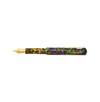 Esterbrook Niblet fountain pen with a floral botanical design, open to reveal the gold nib and elegant detailing.