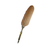 Le Potier D'Etain - Feather Ink Quills - Bronze Filgree - Papier Plume