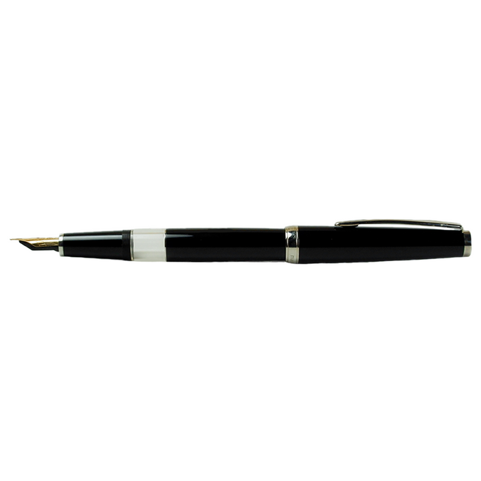 Cleo Skribent - Classic Gold Goldfeder - Fountain Pen - Piston - Schwarz - Papier Plume