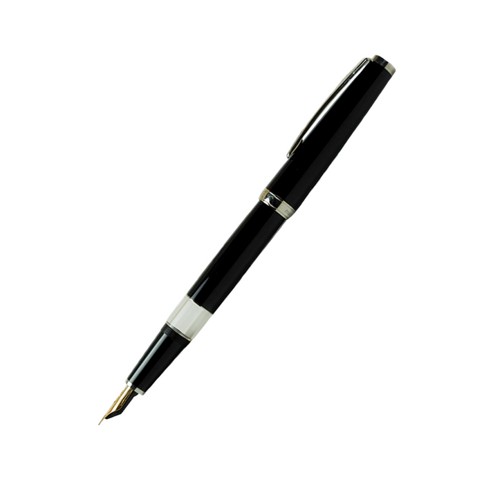Cleo Skribent - Classic Gold Goldfeder - Fountain Pen - Piston - Schwarz - Papier Plume