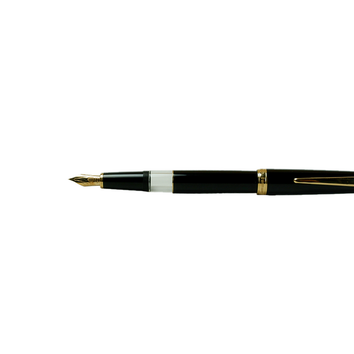 Cleo Skribent - Classic Gold - Fountain Pen - Piston - Schwarz - Papier Plume