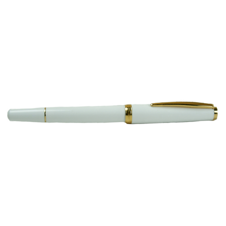 Cleo Skribent - Classic Gold - Fountain Pen - Piston - White - Papier Plume