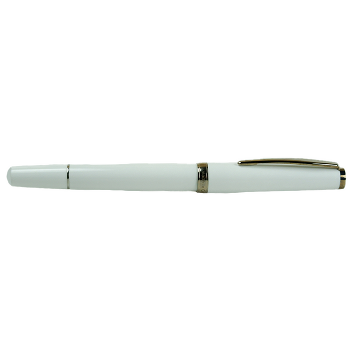 Cleo Skribent - Classic Gold Goldfeder - Fountain Pen - Piston - White - Papier Plume
