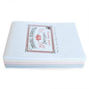 Pink Crown Mill Classic Laid A5 Writing Pads with elegant textured paper for writing and note-taking.