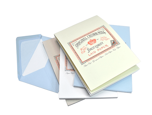 Pink Crown Mill Classic Laid A5 Writing Pad with smooth, high-quality paper and elegant design for note-taking and writing.