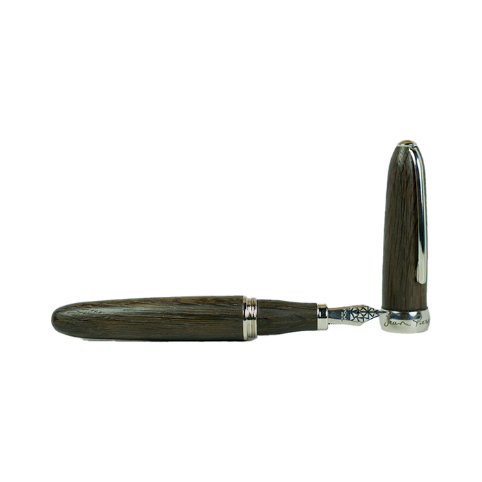 Jean-Pierre Lepine - Winston - Fountain Pen - Morta with Chrome Accessory - Papier Plume