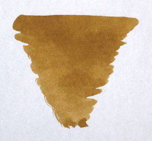 Diamine Golden Brown bottled fountain pen ink in a 30ml glass bottle, suitable for fountain pens and calligraphy.