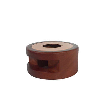 Rose gold Papier Plume sealing wax melting furnace, compact and stylish, shown on a clean workspace with wax tools.