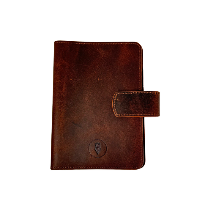 Eng Leather Co. - A6 Size - Leather Notebook Cover Dark Toscano - Papier Plume