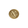 Florentine Wax Seal Letters in gold with intricate floral design for sealing and decorative correspondence.