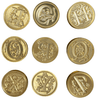 Florentine wax seal letters with elegant floral design on a classic wax seal for authentic correspondence.