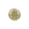 Ghost-shaped wax seal from Papier Plume Halloween wax seal collection, featuring a spooky ghost design in white wax.