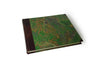 Handcrafted Guest Book with Marbleized Cover and Leather Trim - Large - Blank - Papier Plume