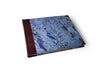 Handcrafted Guest Book with Marbleized Cover and Leather Trim - Large - Blank - Papier Plume