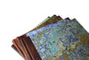 Handcrafted Guest Book with Marbleized Cover and Leather Trim - Large - Blank - Papier Plume