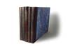 Handcrafted Guest Book with Marbleized Cover and Leather Trim - Small - Papier Plume