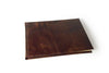 Handcrafted Guest Book with Marbleized Cover and Leather Trim - Large - Blank - Papier Plume