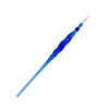 No Solo Vetro twisted glass dipping pen with clear, textured glass design for artistic writing and drawing.