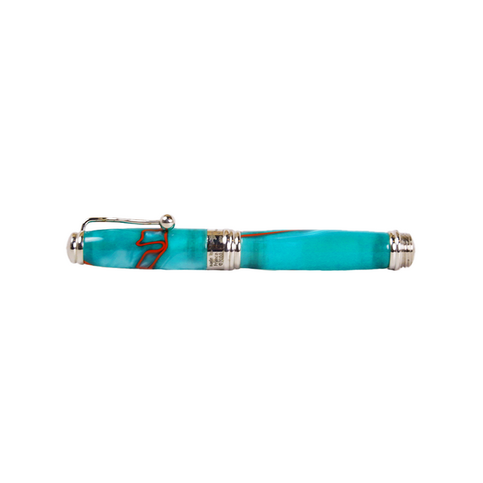 Jean-Pierre Lepine - Indigo Classic Murano - Fountain Pen - Green with Red Filet - Papier Plume