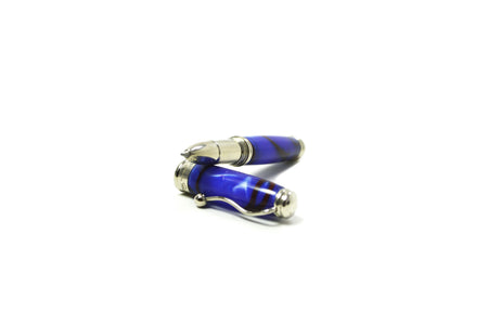 Jean-Pierre Lepine - Indigo Classic Murano - Rollerball - Blue w/Red Filet - Papier Plume