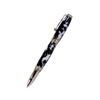 Jean-Pierre Lepine Indigo Classic Murano rollerball pen with black and white design, featuring a sleek, elegant style.