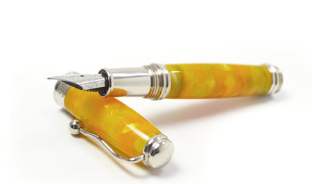 Jean-Pierre Lepine - Indigo Classic Murano - Fountain Pen - Spotted Yellow - Papier Plume