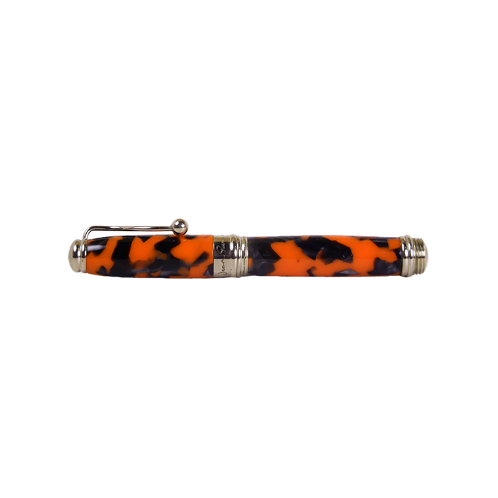 Jean-Pierre Lepine - Indigo Classic Murano - Fountain Pen - Black and Orange - Papier Plume