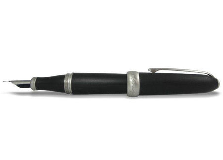 Jean-Pierre Lepine - Winston - Fountain Pen - Black with Matte Chrome Accessory - Papier Plume